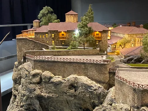 Monstery build at top of a mountain