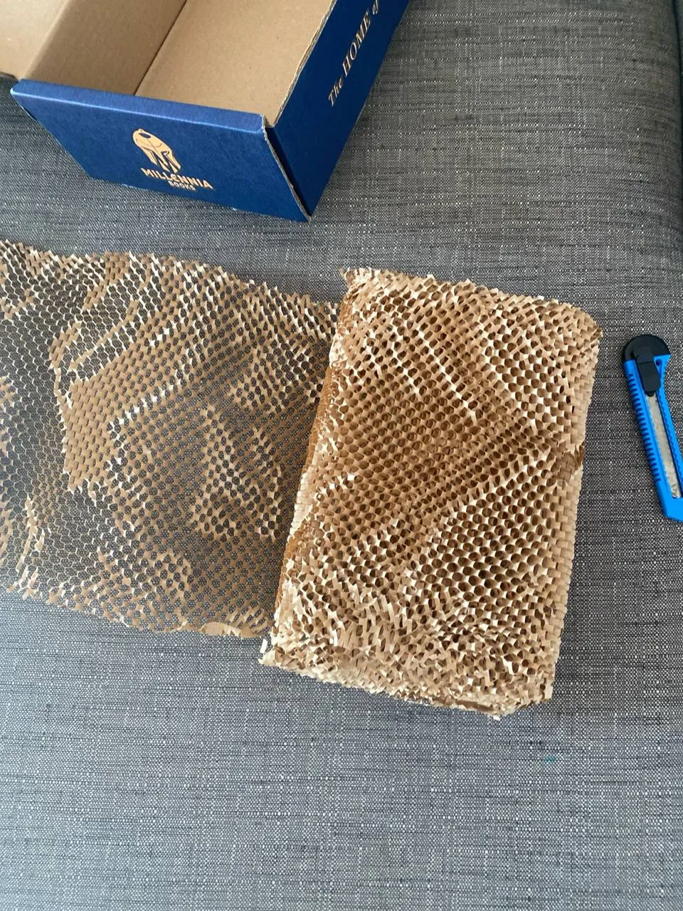 unwrapping the honeycomb paper